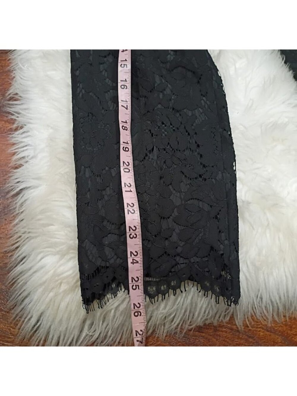 J.Crew Womens Black Lace Crop Pants Size 6 Whimsy Slim Fit - Picture 12 of 14